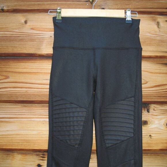 Alo Yoga High Waist Crackle Moto Leggings - Picture 6 of 10